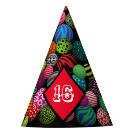 Multi-Print Ballen Feesthoedjes