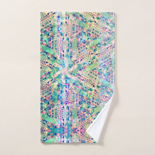 Multi Print Pastel Handdoek Set (Handdoek)