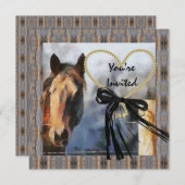 MULTI PURPOSE Country Horse Invitation Kaart (Voorkant / Achterkant)