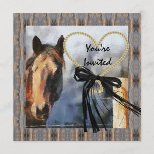 MULTI PURPOSE Country Horse Invitation Kaart