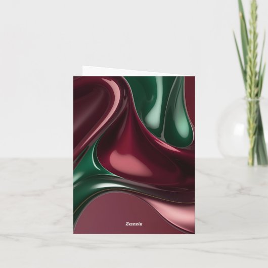 Multi purpose folded card in stylish graphic notitiekaartje (Achterkant)