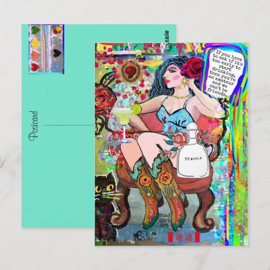 MULTI PURPOSE KAART PER BAD GIRL ART (Voorkant / Achterkant)