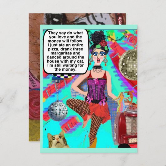 MULTI PURPOSE KAART PER BAD GIRL ART (Voorkant / Achterkant)