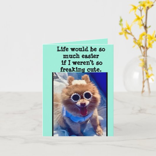 MULTI PURPOSE KAART PER BAD GIRL ART (Gele Bloem)