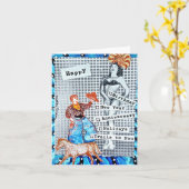 MULTI PURPOSE KAART VAN BAD GIRL ART (Gele Bloem)