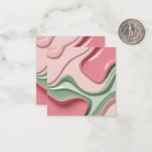 Multi purpose note card in stylish graphic notitiekaartje (Voorkant / Achterkant in situ)