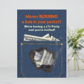 Multi-Purpose Product Party Invitation-Humor Kaart (Staand voorkant)