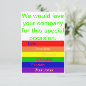 Multi-Purpose Uitnodiging - Zelfde-Geslacht Weddin (Staand voorkant)