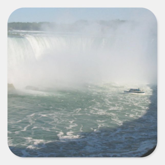 Multi-Purpose Write-on Decorative Niagara Herfsten Vierkante Sticker (Voorkant)