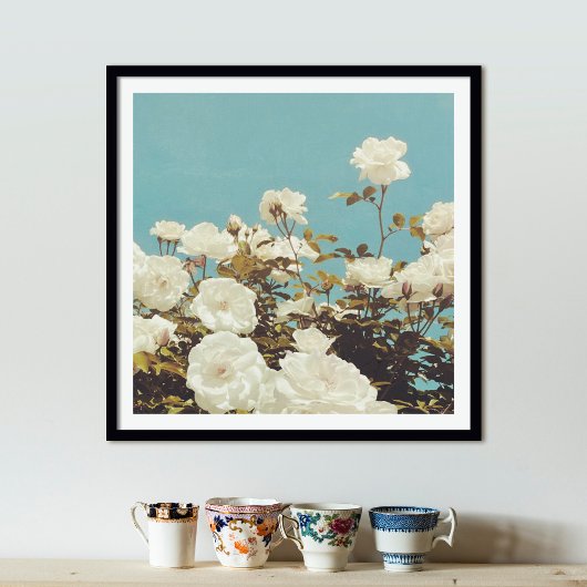 Multi Roses Bloementuin Foto Kunstprint Poster
