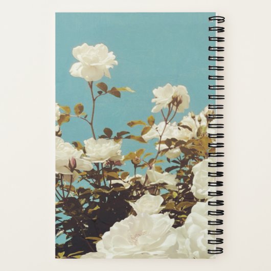 Multi Roses Floral Garden Custom Spiral Notebook Notitieboek (Achterkant)