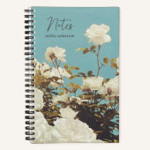 Multi Roses Floral Garden Custom Spiral Notebook Notitieboek (Voorkant)