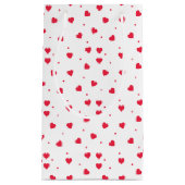 Multi-roze catter Hearts Pattered Gift Bag Klein Cadeauzakje (Voorkant)