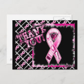 Multi Roze Lint Briefkaart (Voorkant / Achterkant)