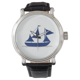 Multi-Sail Sailboat Marine Nautical Horloge