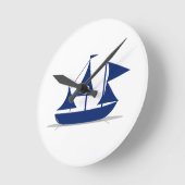Multi-Sail Sailboat Marine Nautical Ronde Klok (Hoek)