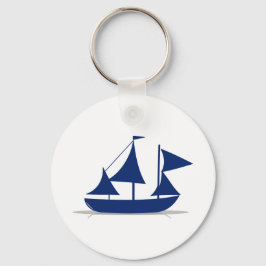 Multi-Sail Sailboat Marine Nautical Sleutelhanger