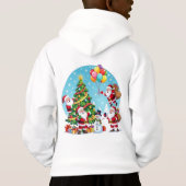 **“Multi-Santa Christmas Fun – 3D Cartoon Transpar (Achterkant)