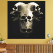 Multi-Schedel Fusie Kunst Canvas Afdruk (Insitu (Woonkamer))