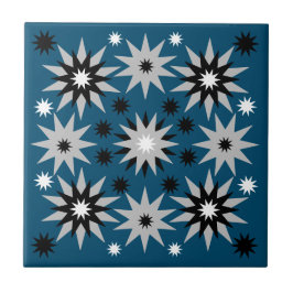 Multi-Shaped Sun Bursts | Ocean Blue | Tegeltje