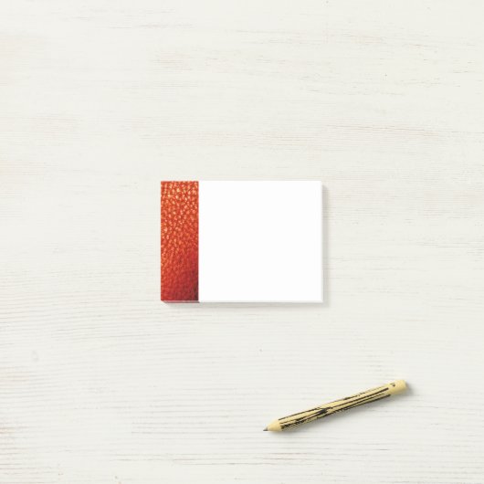 Multi Sinaasappel Faux leder Post-it® notes (Op bureau)