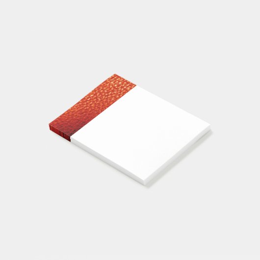 Multi Sinaasappel Faux leder Post-it® notes (Schuin)