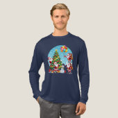 **“Multi-Sinterklaas Kerstpret - 3D Cartoons Trans Tri-Blend Shirt (Voorkant)