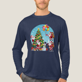**“Multi-Sinterklaas Kerstpret - 3D Cartoons Trans Tri-Blend Shirt