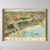 Multi-size/Birds Eye Uitzicht Chicago Worlds Fair  Poster (Voorkant)