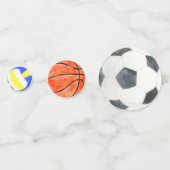 Multi Sport Balls Kind Birthday Party Athletic Fun Confetti (Voorkanten)