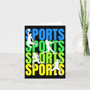 Multi-sportliefhebber - Basketbal Honkbal Voetbal Kaart