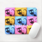 Multi Stressie Cat Mousepad Muismat (Met muis)