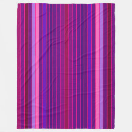 Multi Stripe Fleece Deken