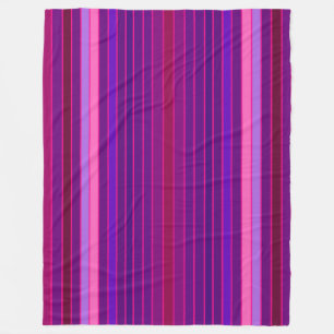 Multi Stripe Fleece Deken