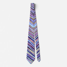 Multi Stripe Fractal Stropdas