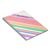Multi Stripe pasta Color Modern Girl, speciaal aan Notitieboek (Rechterzijde)