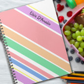 Multi Stripe pasta Color Modern Girl, speciaal aan Notitieboek