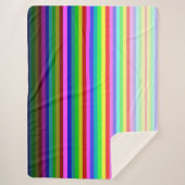 Multi-Stripe Sherpa Blanket 60 x 80 inch Deken (Voorkant)