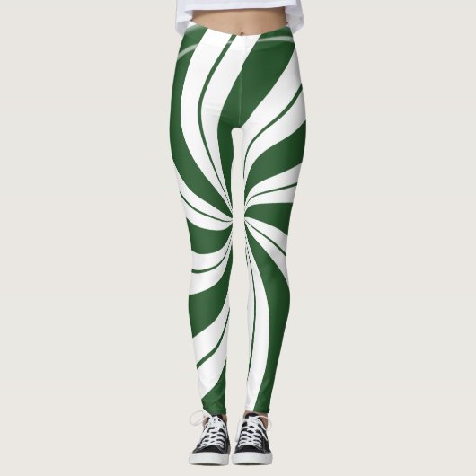 Multi-Swirl Spearmint Leggings (Voorkant)