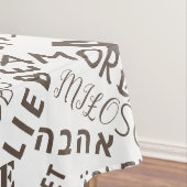 Multi Taal Liefde Tekst Tafelkleed (Voorbeeld)