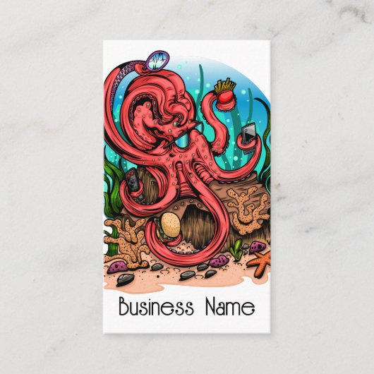 Multi Task Octopus Visitekaartje (Voorkant)