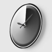 Multi tinten van grijze wandklok (Hoek)