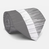 Multi-tone grijs gestreept patroon moderne natte v stropdas (Opgerold)