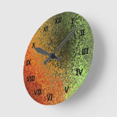 Multi tones Grunge Ronde Klok (Hoek)