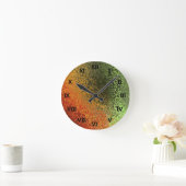 Multi tones Grunge Ronde Klok (Huis)