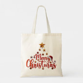 Multi vakantiefoto's | Vrolijk kerstfeest | Cadeau Tote Bag (Achterkant)