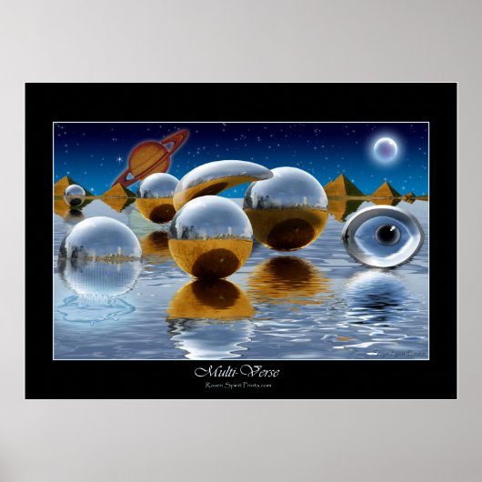 "MULTI-VERSE" Art Poster van Skye Ryan-Evans (Voorkant)