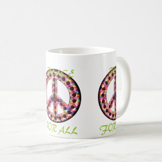 multi - vrede voor alle mok (Voorkant rechts)