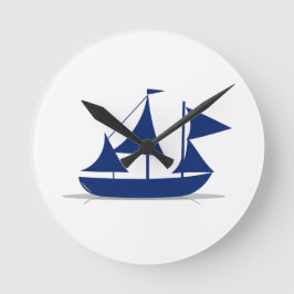 Multi-zeil zeilboot maritiem nautisch ronde klok