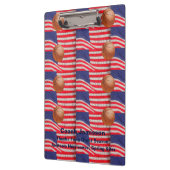 MultiAmerikaanse vlaggen, Basketball Coach Dank u Klembord (Links)